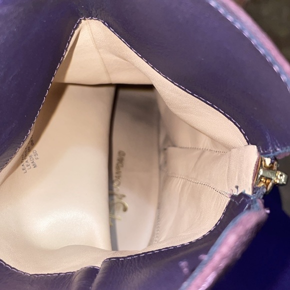 Joan & David made in Italy purple suede ankle boots size 8 1/2 - Picture 12 of 12